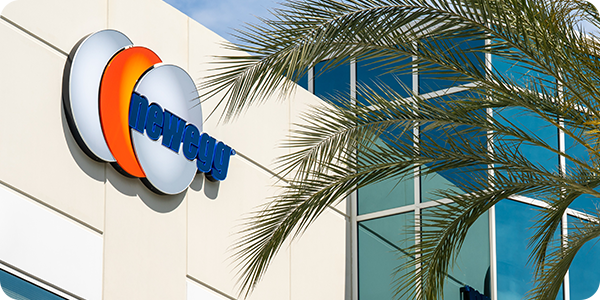 Newegg building with logo